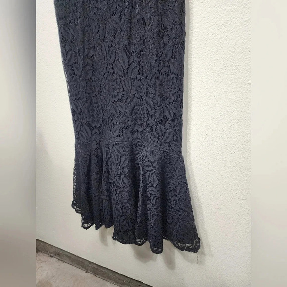 Lulu's Found Your Love Black Lace Sleeveless Trumpet Midi Dress L Wedding Party - Picture 8 of 11